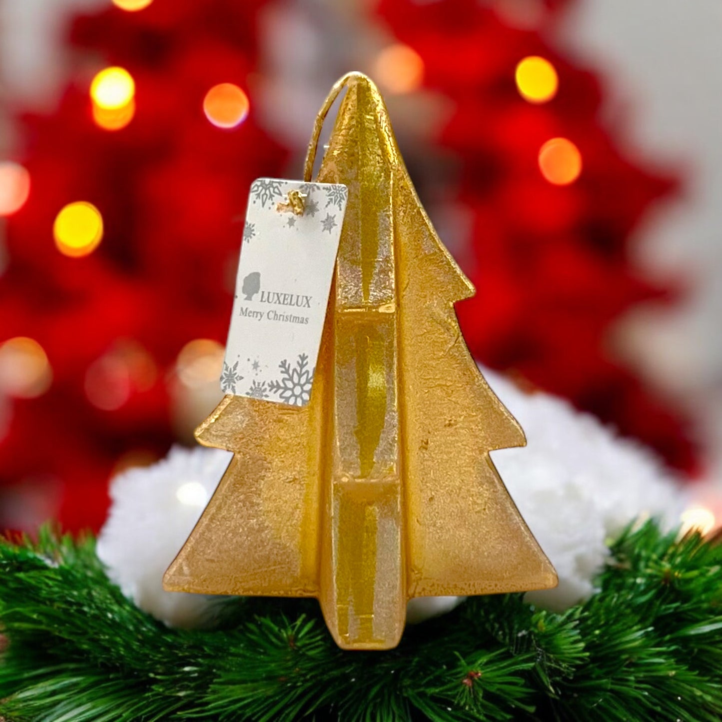 Festive Glow Christmas Tree Candle