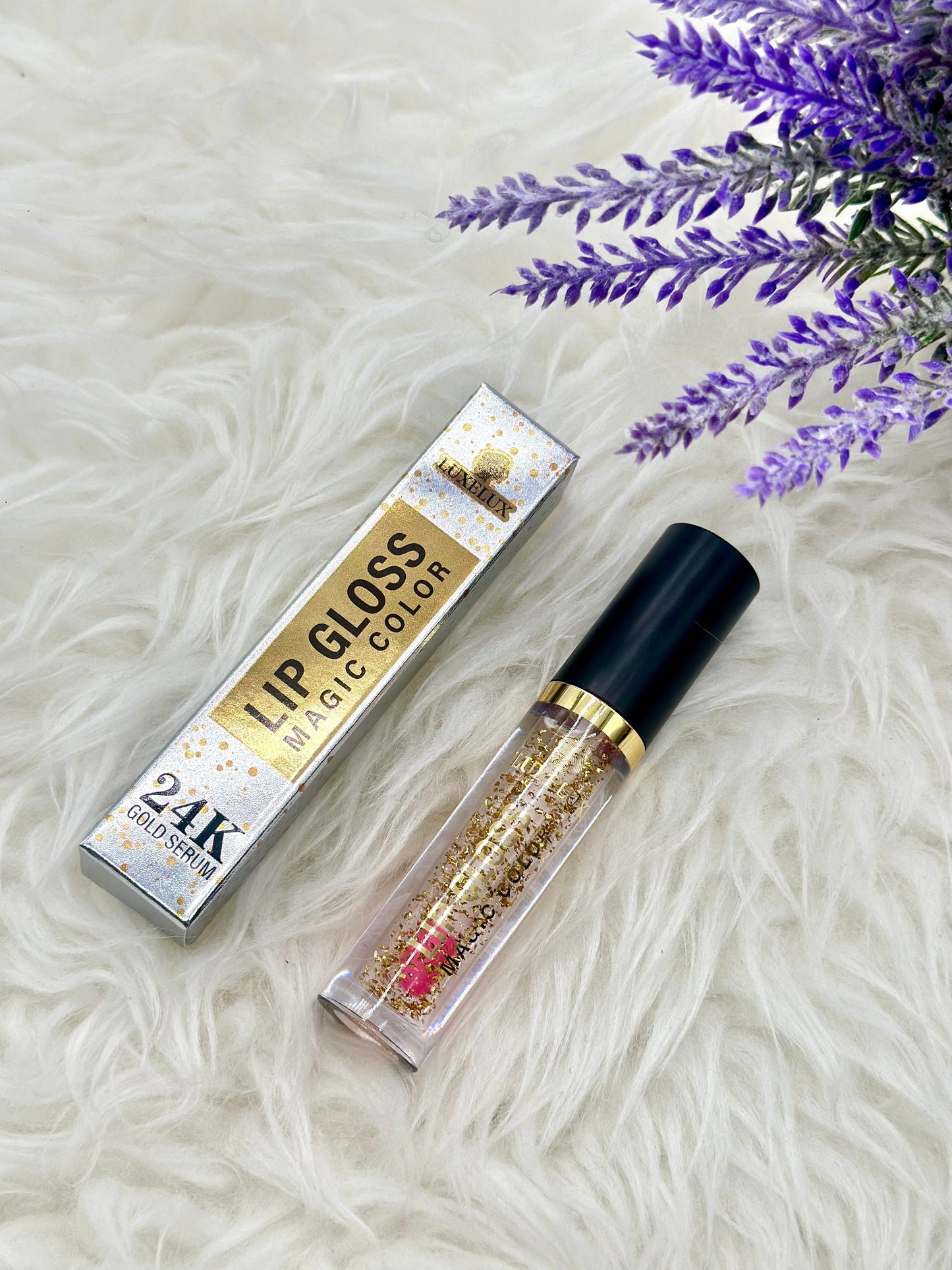 Luxelux Lip Gloss Magic Color 24K Gold Serum